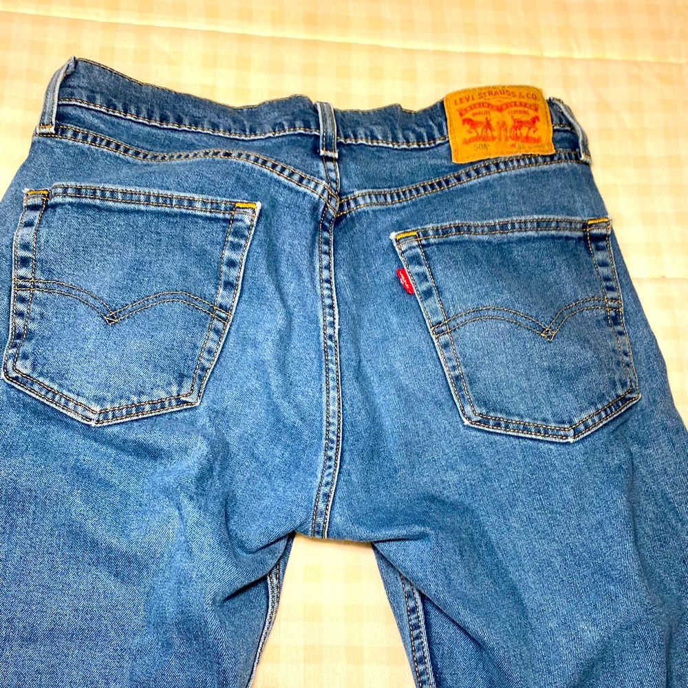 Levi’s 505 Straight Leg Mid-Rise Jeans